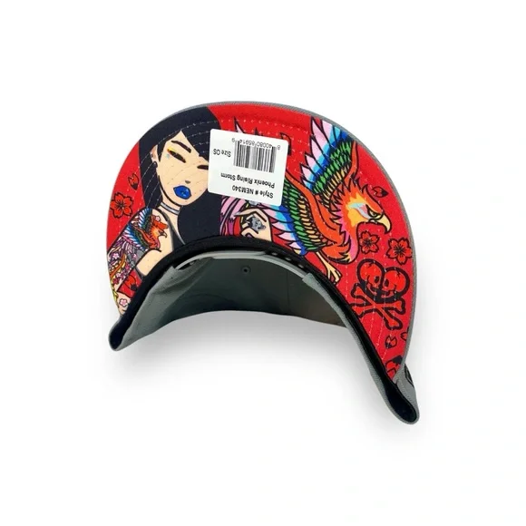 New Era 9FIFTY Tokidoki Snapback Cap Hat Phoenix Rising Storm Tattooed Girl NWT